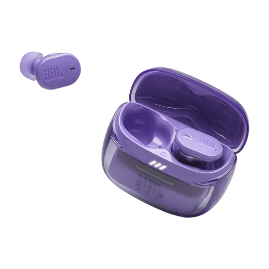 JBL Tune Buds 2 Ghost Edition - Ghost Mauve - True Wireless Noise Cancelling Earbuds - Detailshot 2